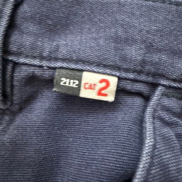 Carhartt Flame Resistant Canvas Cargo Pants Cat 2 Navy Grunge Utility Sz 38x30 - Picture 5 of 10